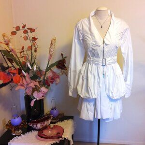 NWT MC PLANET Women's High Quality Casual White Jacket Lightweight Size 6 S